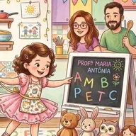 A pequena professora de sapatilhas e avental