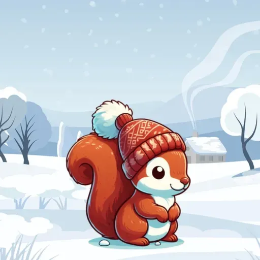 Das mutige Eichhörnchen & das Winterabenteuer | Wintergeschichte für Kinder