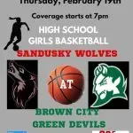 HS Girls Basketball Replay - Sandusky at Brown City 2-19-26