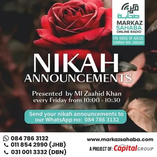 10 July 2026 - The Nikah Announcement Show