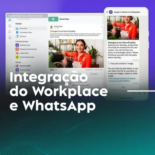 Integração do Workplace e WhatsApp