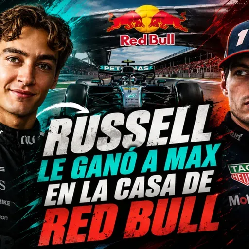 Russell le ganó a Max en la casa de Red Bull