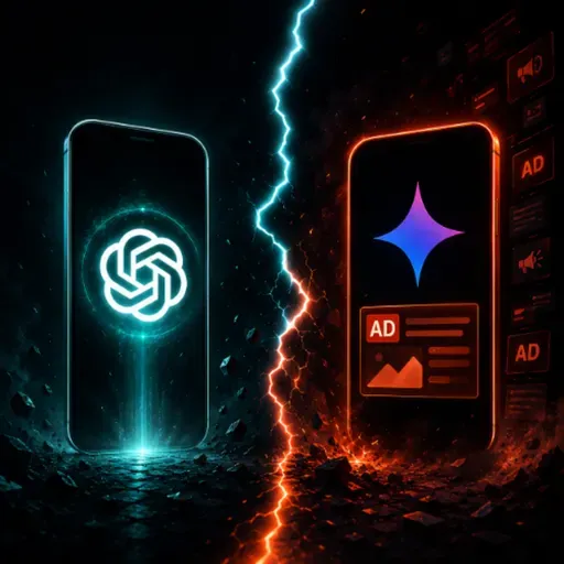 Raději ChatGPT mobil bez aplikací, nebo Gemini s reklamou?