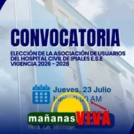 Convocan a elección de la nueva Junta de Usuarios del Hospital Civil de Ipiales