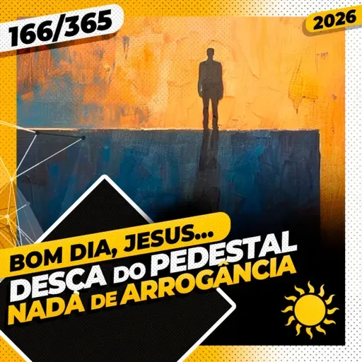 DESÇA DO PEDESTAL: NADA DE ARROGÂNCIA - Bom dia, Jesus! 166/365 (2026)