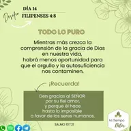 Día 14 - Desafío filipenses 4:8