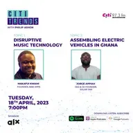Disruptive Music Technology + Assembling electric vehicles in Ghana