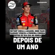 AQUECIMENTO: MOTOGP EM ARAGON, PALCO DA PRIMEIRA VITÓRIA DE MARC MARQUEZ DEPOIS DA HONDA