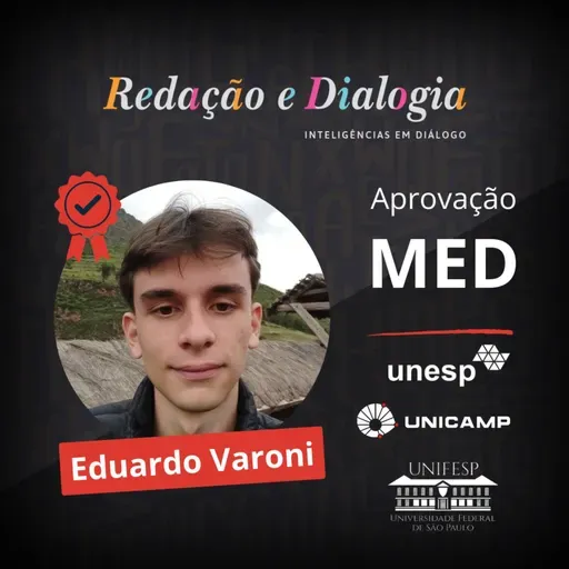 10º Lugar na Medicina UNICAMP 2026 - Eduardo Varoni