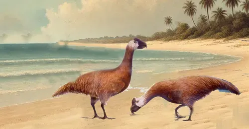 Los silvionítidos, aves gigantes de Oceanía