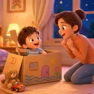 Bedtime Stories: Mom, the Cardboard Box is Fun📦