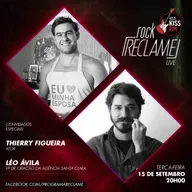 ⁣"Rock Reclame": Thierry Figueira (ator) e Léo Ávila (Agência Santa Clara)