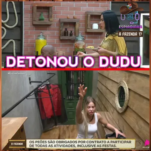 Saory jogou o FIGURINO NO CHÃO + Rancho do Fazendeiro DETONOU o Dudu | A Fazenda 17