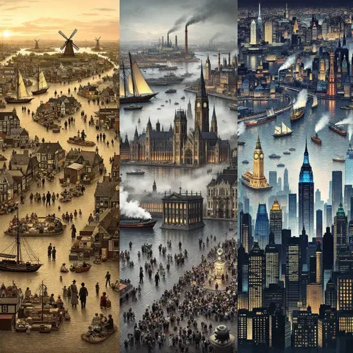 Titanes del poder: Ámsterdam, Londres y Nueva York, la historia de cómo tres ciudades gobernaron el mundo 