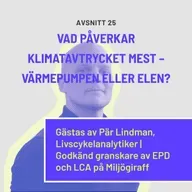 Vad påverkar klimatavtrycket mest – värmepumpen eller elen?