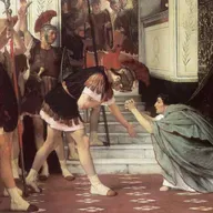 S8 Ep950: (7) Josiah Osgood describes the Civil War's onset as Caesar crossed the Rubicon, prompting Pompey and Cato to evacuate Italy for the East. Caesar utilized a strategy of clemency and maintained iron discipline, even executing mutineers in the Ninth Legion.