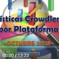 TOP MEJORES PLATAFORMAS CROWDLENDING INVERTIR 2025 - Estadísticas OCTUBRE