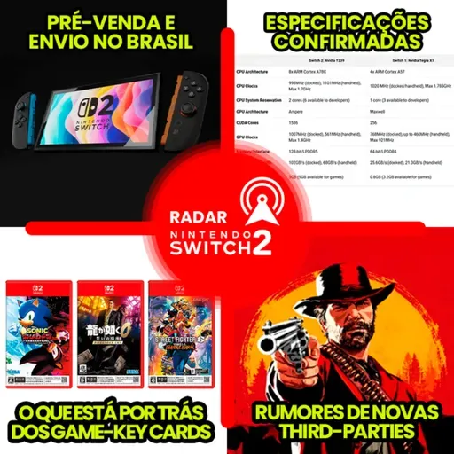 Envios do Switch 2 no Brasil e as possíveis especificações do aparelho | Radar Switch 2 [15]