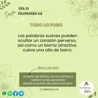 Día 13 Desafío filipenses 4:8