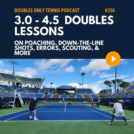 Preview: 3.0-4.5 Doubles Lessons on Poaching, Down-The-Line Shots, Errors, Scouting, & More