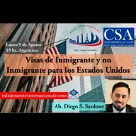 VISA de Inmigrante y No Inmigrante hacia los Estados Unidos