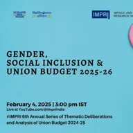 Gender, Social Inclusion and Union Budget 2025-26 Panel Discussion IMPRI #WebPolicyTalk HQ