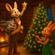 Petit Lapin prépare Noël