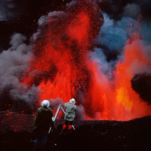 Katia y Maurice Krafft