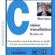Ent. Bieito Alonso, historiador e escritor | Presentación do libro Crónicas transatlánticas. De cinza e sal