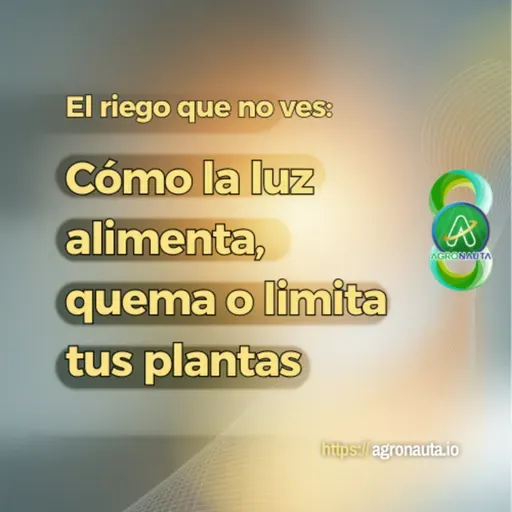 El riego que no ves: cómo la luz alimenta, quema o limita tus planta