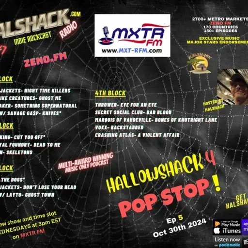 Episode 311: Halshack (Non Stop Pop 5) no host- orig Oct 30, 2024- Hallowshack 4 (POP STOP 5)-- Shacklist on Halshack com- Find the full version on the podcast feed