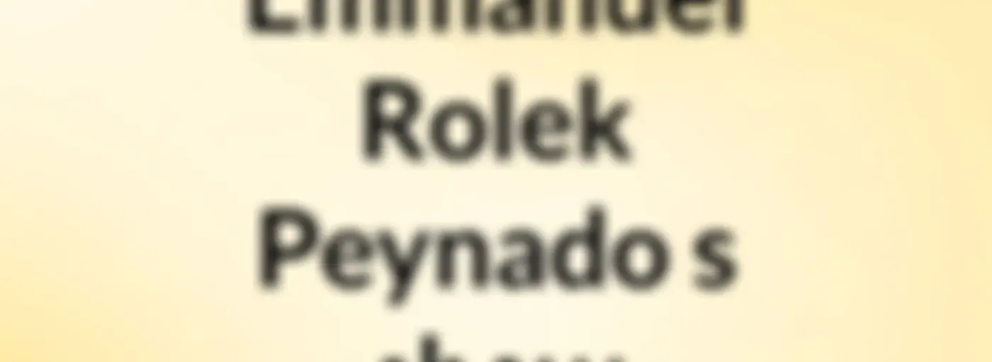 Emmanuel Rolek Peynado's show