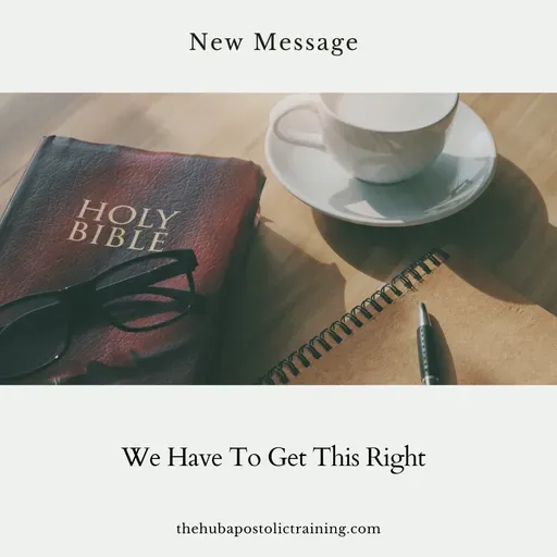 We Have To Get This Right