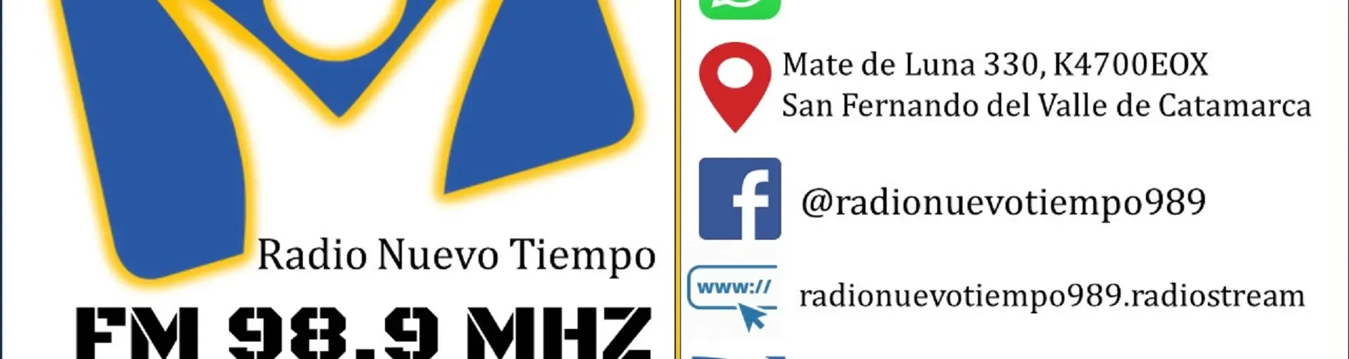 Nuevo Tiempo Catamarca 98.9 Mhz.