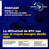 #bslContrarreloj 116: Dificultad de Bitcoin disminuye, Vitalik entusiasmado por Ethereum, España usará CBDCs y mucho más!