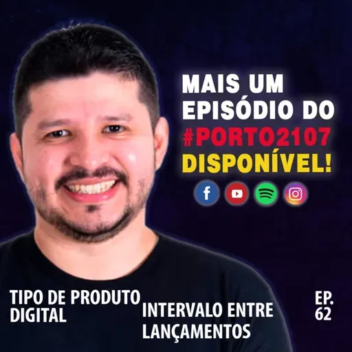EP 62 - TIPO DE PRODUTO DIGITAL / INTERVALO ENTRE LANÇAMENTOS #porto2107