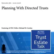 Planning With Directed Trusts