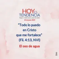 El oso de agua ~ Devocional de Jóvenes ~ 26 de junio 2025