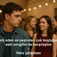 Peşinde koştuğum eski sevgilim ile tam unutuyorken karşılaştık. - Vaka çalışması