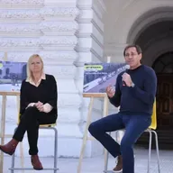 "Las veredas de La Plata están en obra", anunció Garro al presentar un plan que beneficiará a peatones