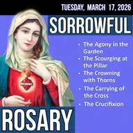 LISTEN - FAST PACE ROSARY - Sorrowful Mysteries of the Rosary for TUESDAY, March 17, 2026