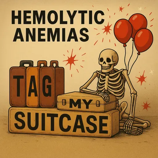 Hemolytic Anemias: TAG My Suitcase mnemonic
