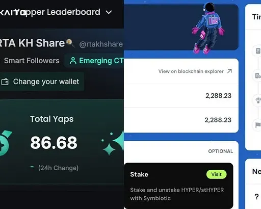 និយាយពី Projects Kaito AI (Yaps, Mindshare, Rewards Station) និង ការ Farm airdrops interoperability projects