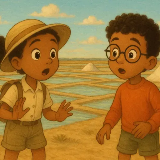 Les aventures de Zoé et Eliott, épisode 18 : A la découverte du mystère de la récolte du sel 🧂