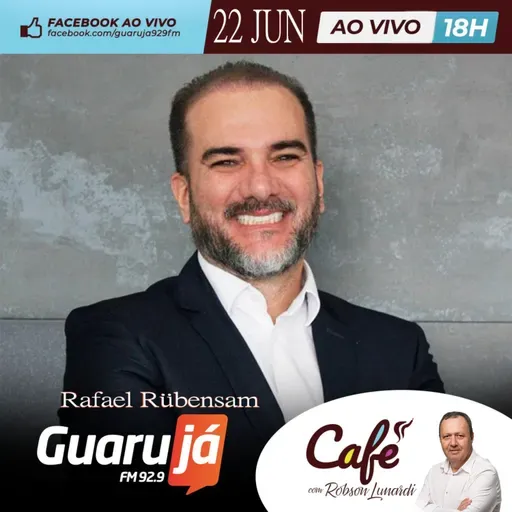 220622 - Café especial na Guarujá 92.9 FM Guarujá, com Rafael Rübensam
