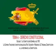 TEMA 4.- La CE de 1978. La Corona. Funciones constitucionales del Rey. Sucesión y Regencia. El TC. La reforma de la CE.