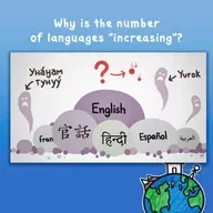 Why is the number of languages "increasing"?