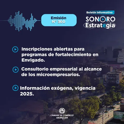 Boletín Sonoro Estrategia N°360 febrero 13 de 2026