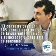 Julián Moreno, Vicepresidente de APYME, en Próspera Mañana