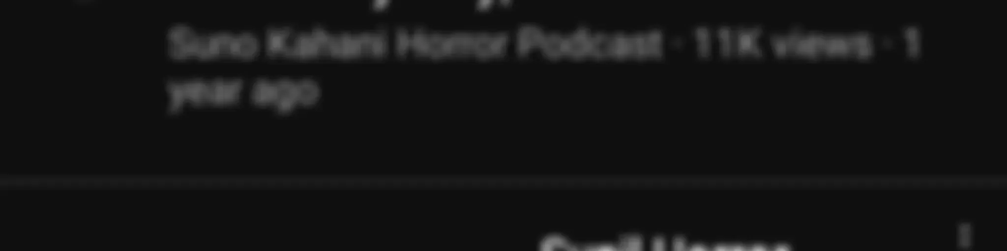 Sunil Horror Stories